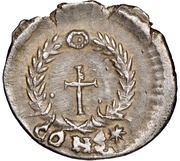 Siliqua - Aelia Pulcheria Cross within wreath; Constantinopolis reverse image