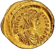 Tremissis - Theodosius II VICTORIA AVGVSTORVM; Constantinopolis obverse image