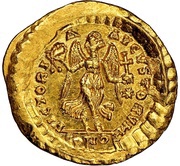 Tremissis - Theodosius II VICTORIA AVGVSTORVM; Constantinopolis reverse image