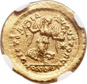 Tremissis - Theodosius II VICTORIA AVGVSTORVM; Constantinopolis reverse image