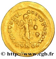 Tremissis - Theodosius II VICTORIA AVGVSTORVM; Constantinopolis reverse image