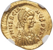 Tremissis - Marcian VICTORIA AVGVSTORVM; Constantinopolis obverse image
