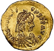 Tremissis - Basiliscus VICTORIA AVGVSOTRUM; Constantinopolis obverse image