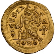 Semissis - Leo I VICTORIA AVGG; Constantinopolis, Rome, 462-466 reverse image