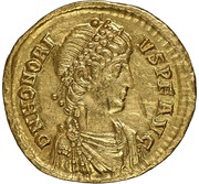 Solidus - Honorius VICTORIA AVGG; Sirmium obverse image