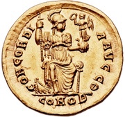 Solidus - Arcadius CONCORDIA AVGG; Constantinopolis, Rome, 397-402 reverse image