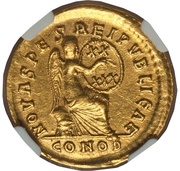 Solidus - Arcadius NOVA SPES RES PVBLICAE; Constantinopolis reverse image