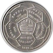 4 Riels World Soccer Championship reverse image