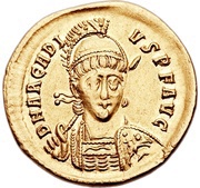 Solidus - Arcadius NOVA SPES RES PVBLICAE; Constantinopolis obverse image