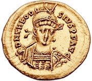 Solidus - Theodosius II VOT XX MVLT XXX; Constantinopolis obverse image