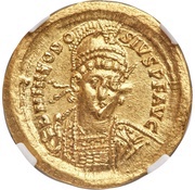 Solidus - Theodosius II VOT XX MVLT XXX; Constantinopolis obverse image