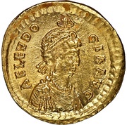 Solidus - Aelia Eudocia VOT XX MVLT XXX; Constantinopolis obverse image
