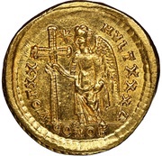 Solidus - Aelia Eudocia VOT XX MVLT XXX; Constantinopolis, Rome, 423-424 reverse image