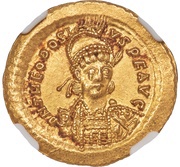 Solidus - Theodosius II IMP XXXXII COS; Constantinopolis obverse image