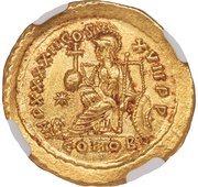Solidus - Theodosius II IMP XXXXII COS; Constantinopolis reverse image