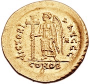 Solidus - Aelia Pulcheria VICTORIA AVGGG; Constantinopolis, Rome, 450-457 reverse image