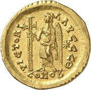 Solidus - Leo I VICTORIA AVGGG; Constantinopolis, Rome, 462-466 reverse image