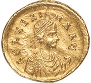 Solidus - Aelia Verina VICTORIA AVGGG; Constantinopolis obverse image