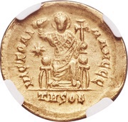 Solidus - Leo I VICTORIA AVGGG; Thessalonica, Rome, 462-466 reverse image