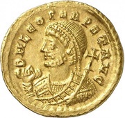 Solidus - Leo I VICTORIA AVGGG; Thessalonica obverse image