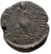 Follis - Eudoxia SALVS REIPVBLICAE; Antioch, Rome, 400-404 reverse image