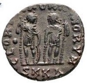 Follis - Honorius GLORIA ROMANORVM; Cyzicus, Rome, 408-423 reverse image