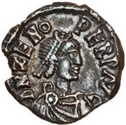 ½ Siliqua in the name of Zeno Milan mint obverse image