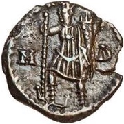 ½ Siliqua in the name of Zeno Milan mint reverse image