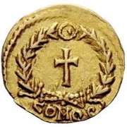 Tremissis in the name of Zeno Ravenna mint, Rome, 480-491 reverse image