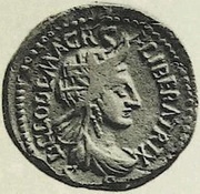 Denarius MACRIA N A LIB LEG I; Africa obverse image