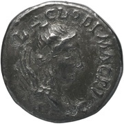 Denarius LIB AVG LEG III; Victory obverse image