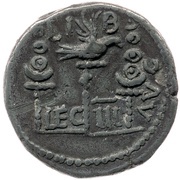Denarius LIB AVG LEG III; Victory, Rome, 68 reverse image