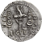 Denarius MACRIAN LIB LEG I; Libertas, Rome, 68 reverse image