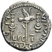 Denarius MACRIANA LIB LEG I; Libertas, Rome, 68 reverse image