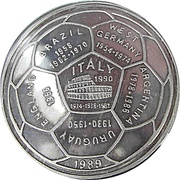 20 Riels World cup in Italy reverse image