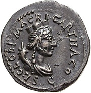 Denarius SICILIA; Carthage and Medusa obverse image