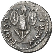 Denarius L CLODI MACRI; Roma, Rome, 68 reverse image