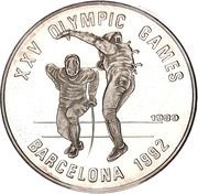 20 Riels - XXV Summer Olympic Games, Barcelona reverse image