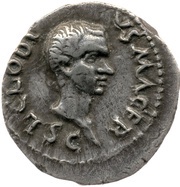 Denarius - Clodius Macer PROPRAE AFRICAE obverse image