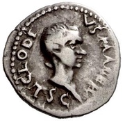 Denarius - Clodius Macer PROPRAE AFRICAE obverse image