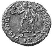 Nummus - Domitius Alexander VICTORIA ALEXANDRI AVG N; Carthage reverse image