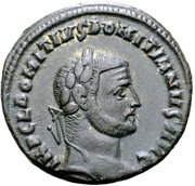 Nummus - Domitius Domitianus obverse image