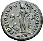 Nummus - Domitius Domitianus reverse image