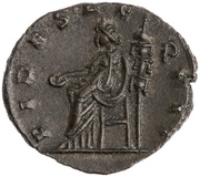Antoninianus - Aureolus in the name of Postumus; FIDES AEQVIT reverse image
