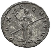 Antoninianus - Aureolus in the name of Postumus; PAX EQVITVM reverse image