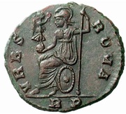 Æ2 - Nepotianus VRBS ROMA; Rome reverse image