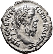 Denarius - Pescennius Niger SAECVLI FELICITAS; Caesarea obverse image