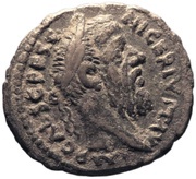 Denarius - Pescennius Niger IVSTITIA AVG; Justitia obverse image