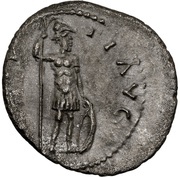 Denarius - Pescennius Niger VIRTVTI AVG; Mars, Rome, 193-194 reverse image