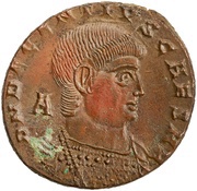Maiorina - Decentius VICTORIAE DD NN AVG ET CAE; Arelate obverse image